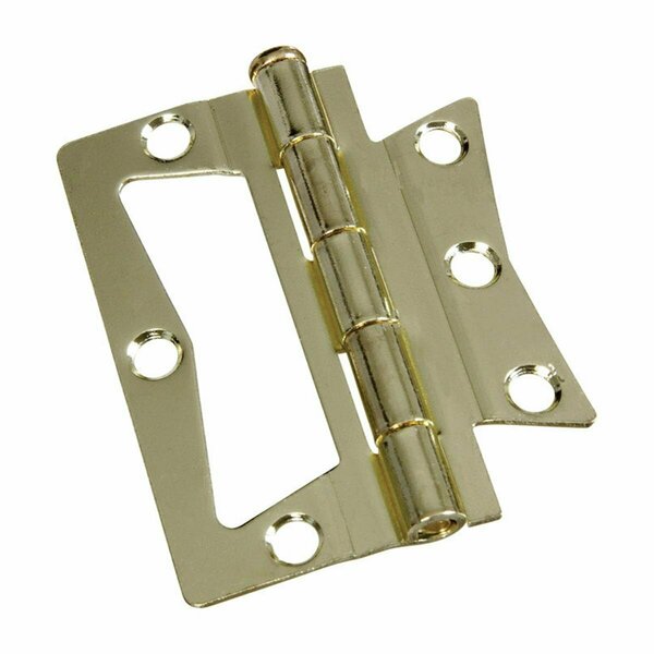 Homecare Products 3 in. Steel Brass Surface-Mounted Hinge - Brass - 3in. HO3305711